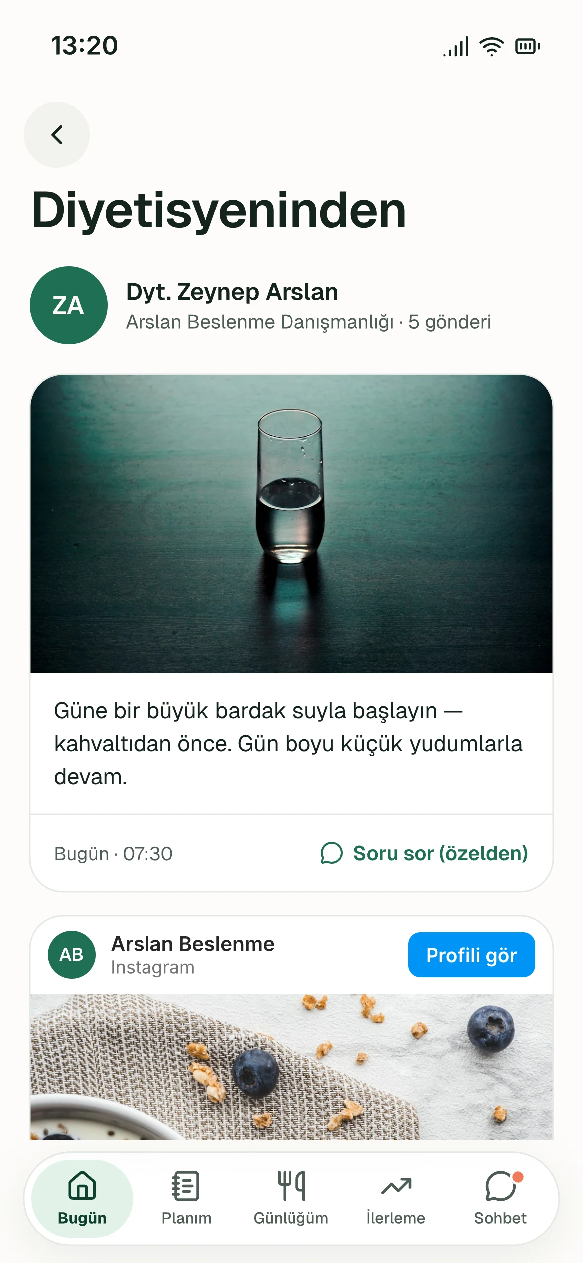 Diyetisyeninden — ekran görüntüsü